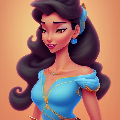 Disney princess jasmine hypnotized by snake kaa