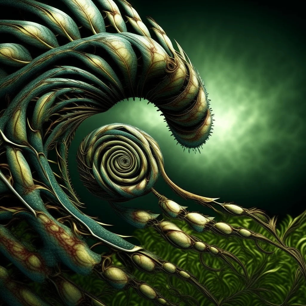 Fractal art. Spiral