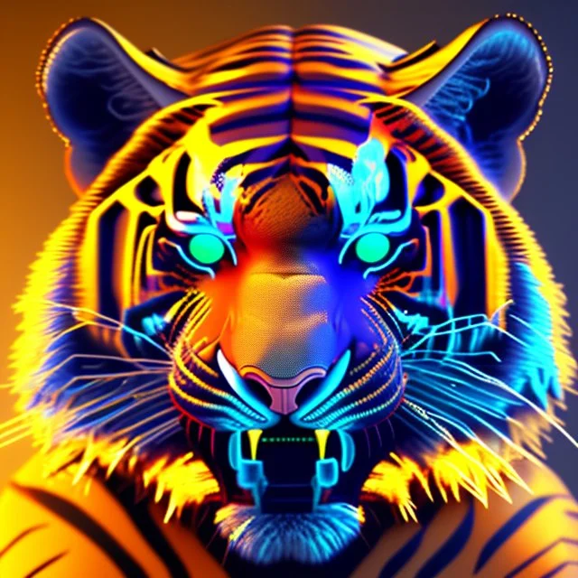 cyber tiger in 3d