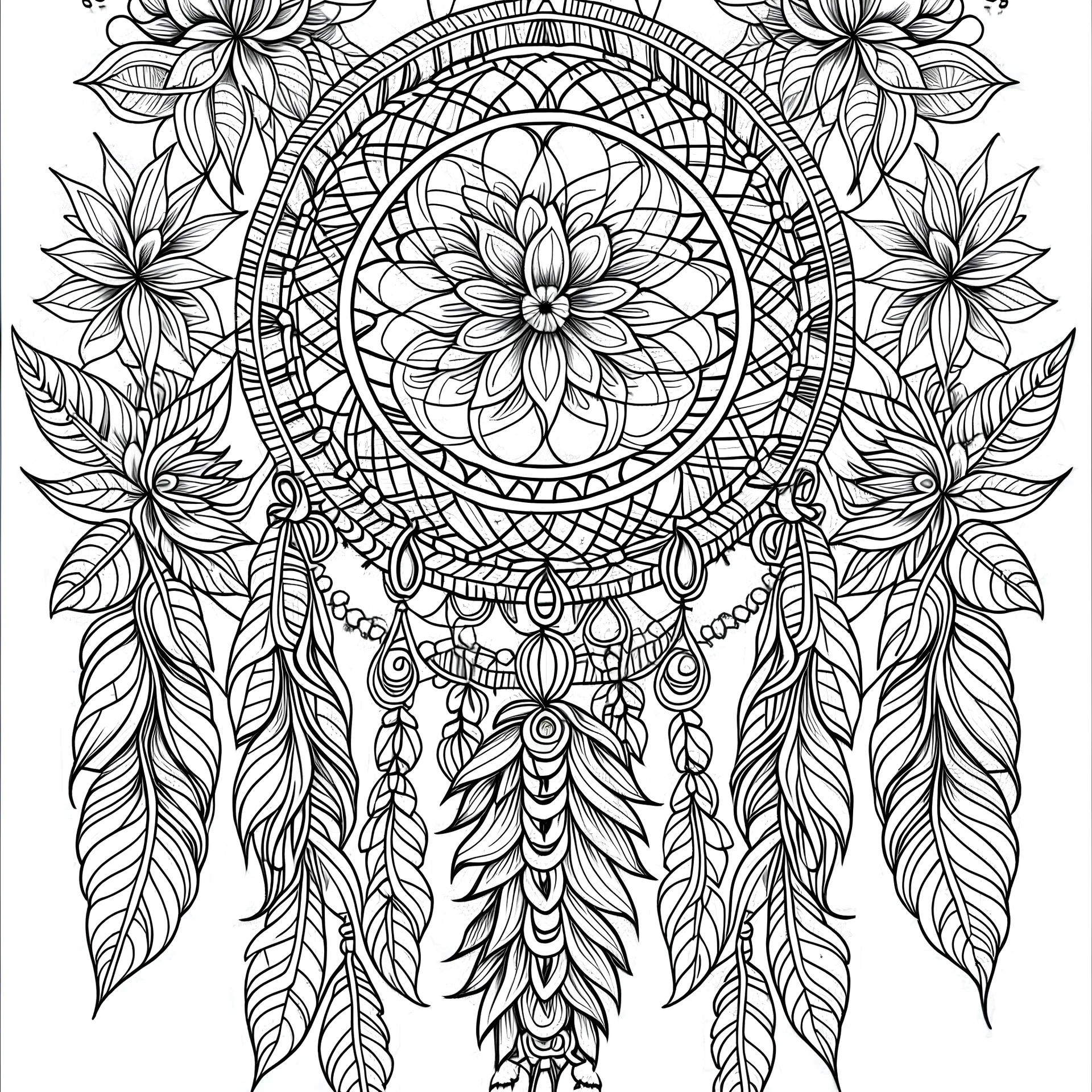 Dream Catchers Coloring Book