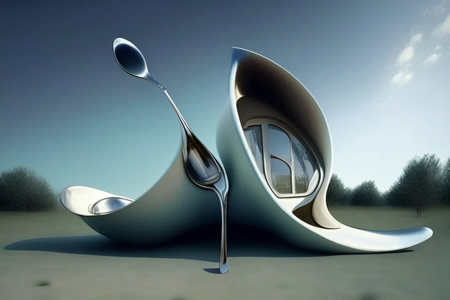 spoon shaped house