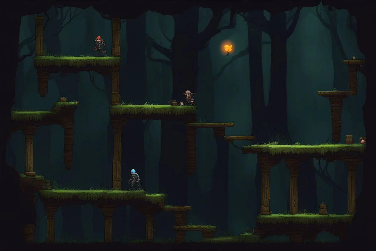 2d sidescroller platformer, level design inspired by Dark Souls games,