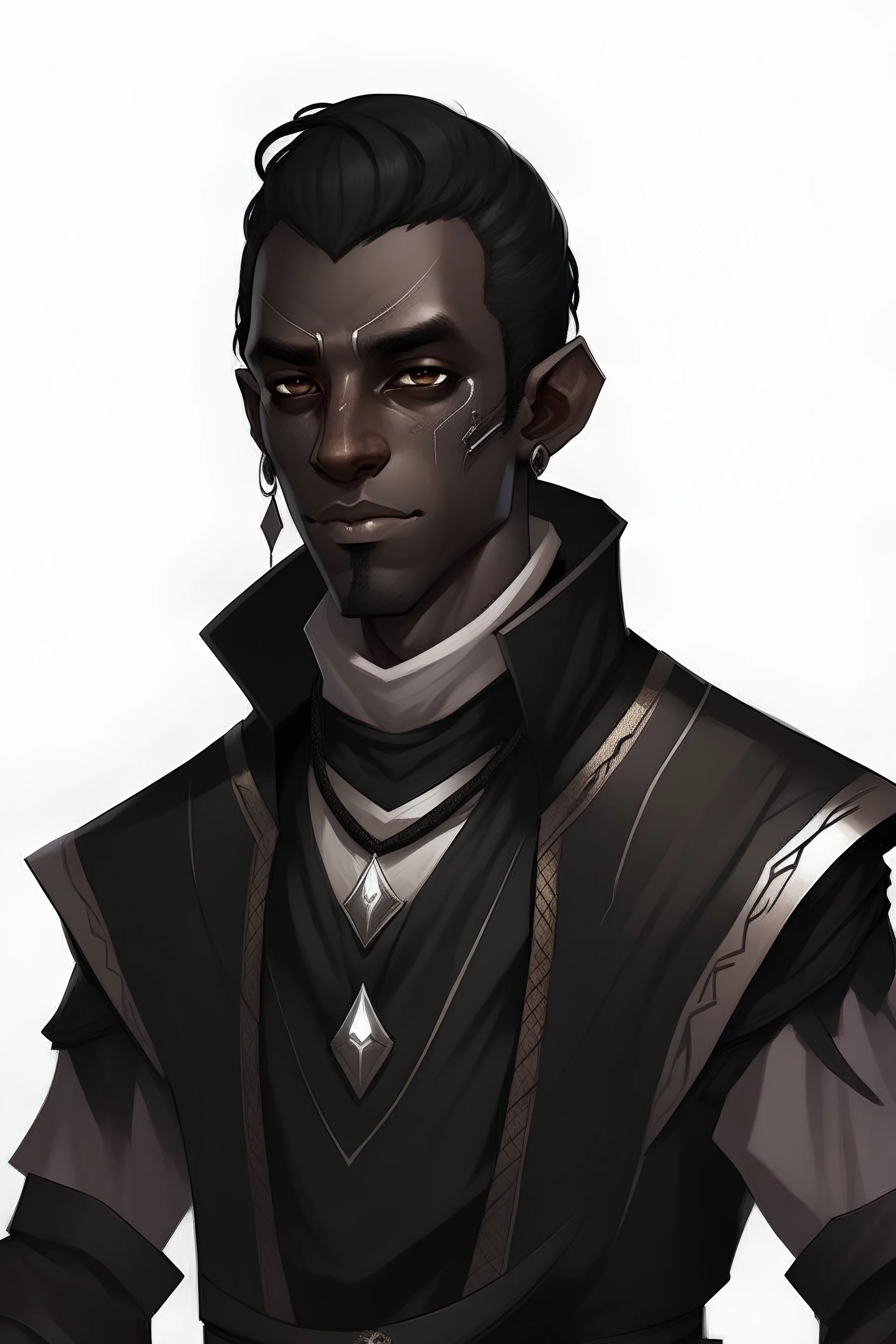 evil black human dnd character male