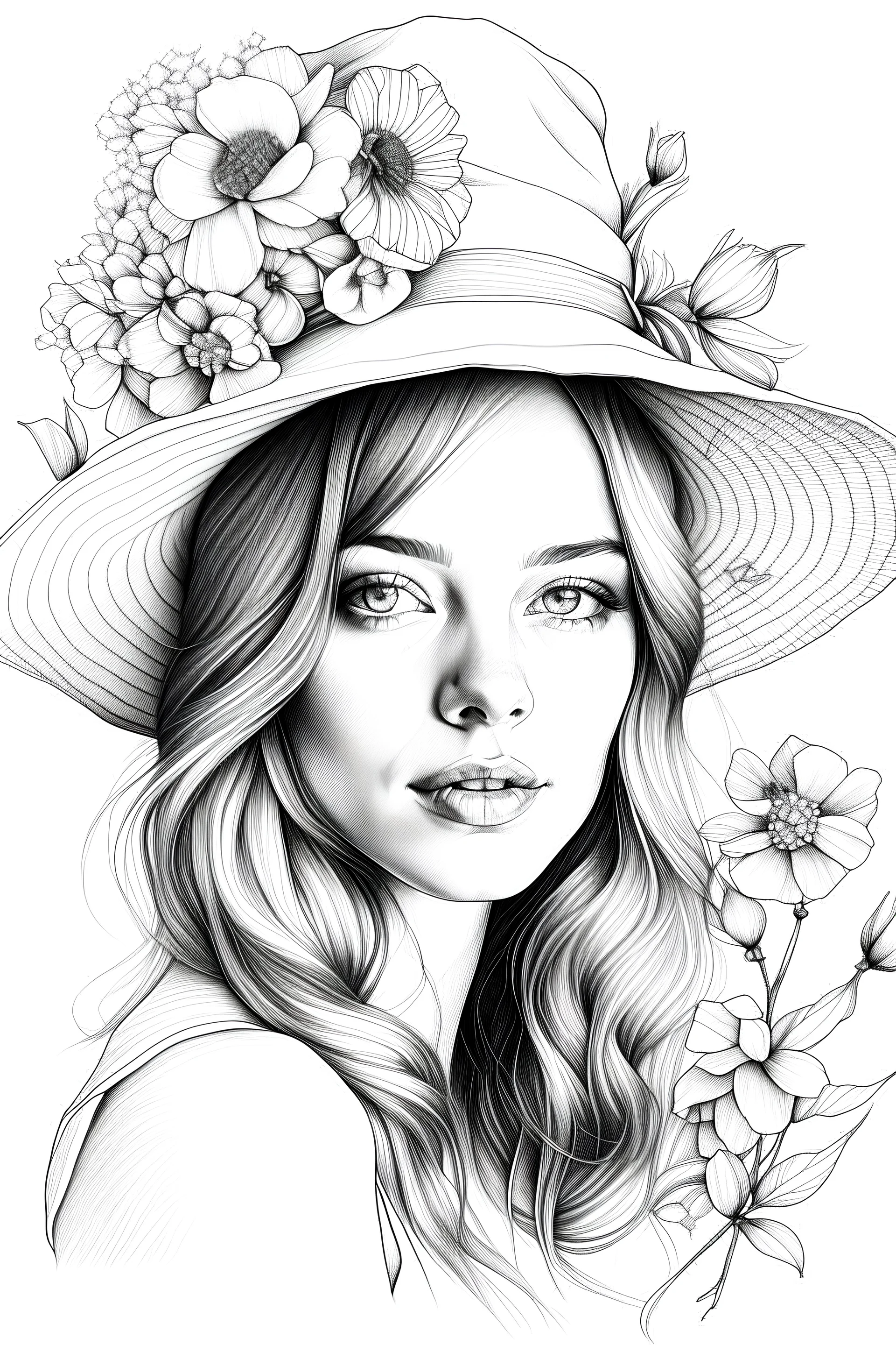 Elegant Woman Hat Line Drawing Stock Illustrations – 1,270 Elegant Woman Hat  Line Drawing Stock Illustrations, Vectors & Clipart - Dreamstime