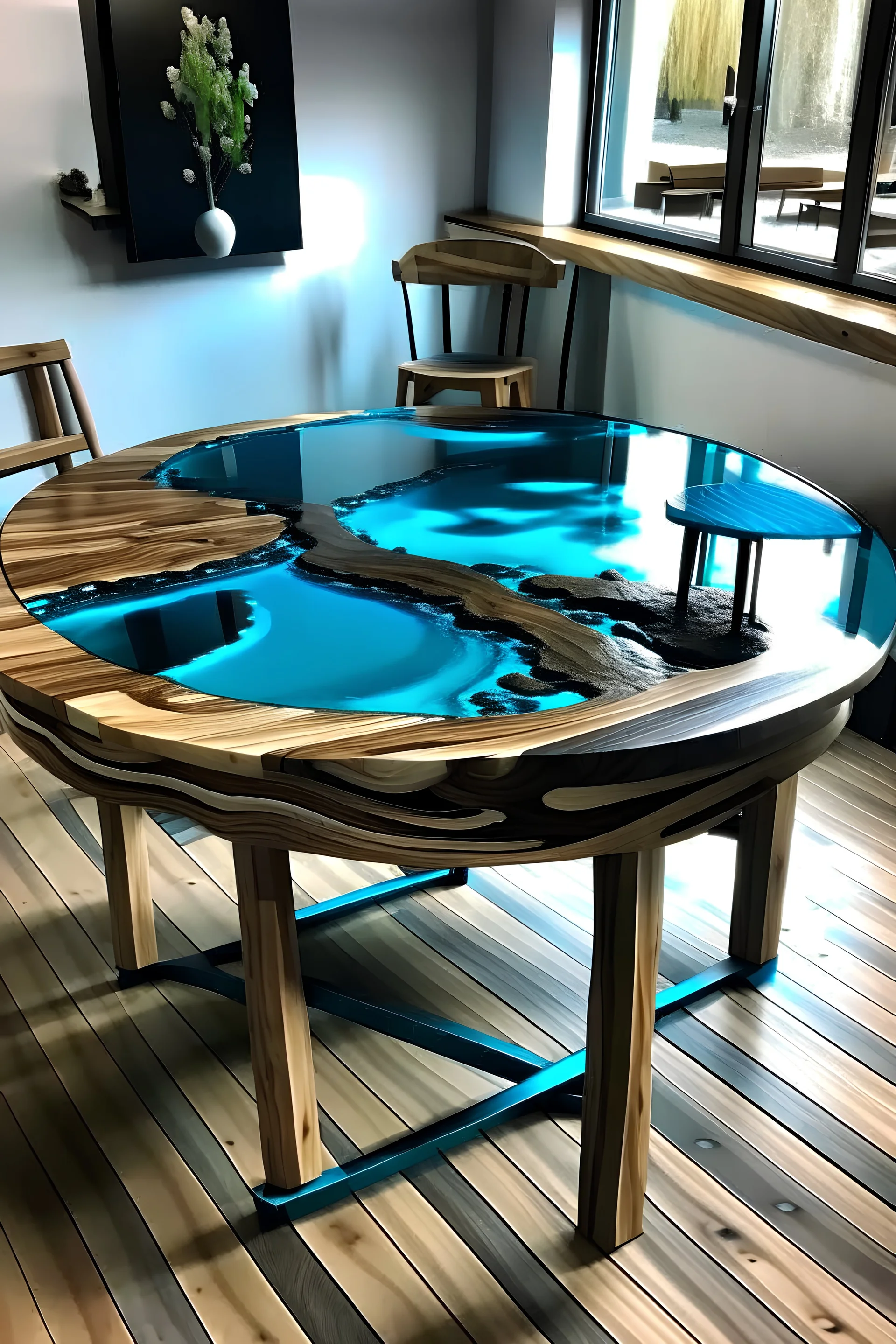 epoxy wood table