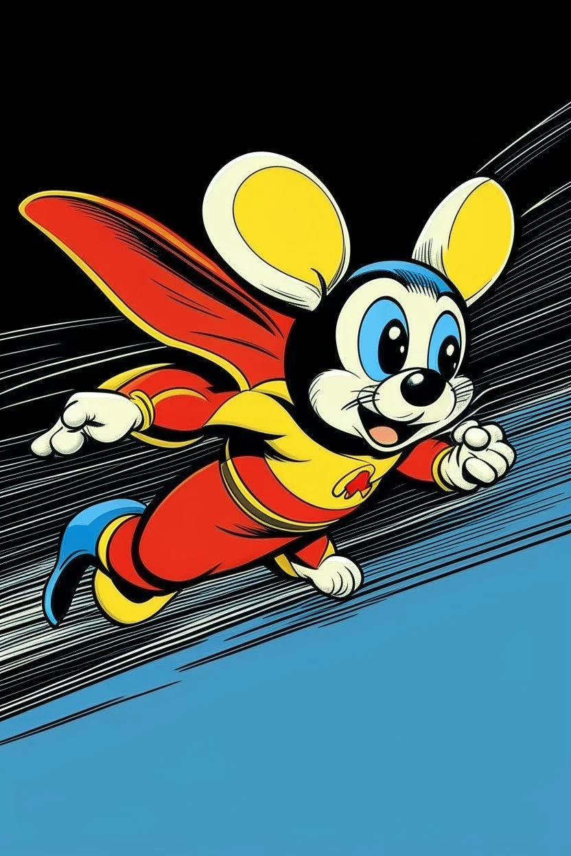 Mighty Mouse flying