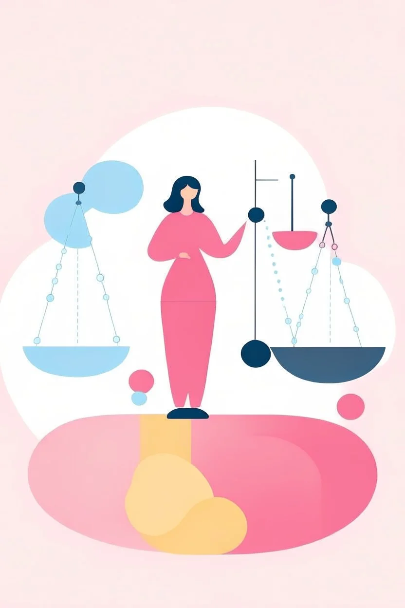 Illustration about gender equality for women