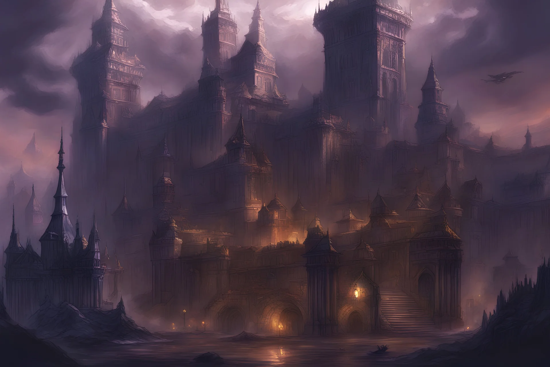 digital paint style, HD, detailed, colourful, Epic fantasy, cool, dark fantasy, imperial city