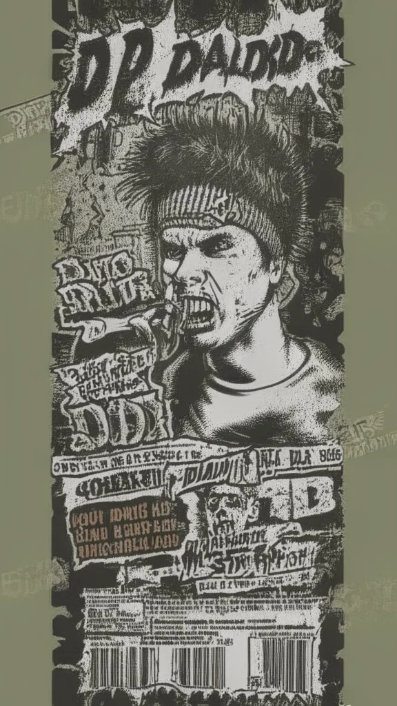 old school hardcore punk flyer