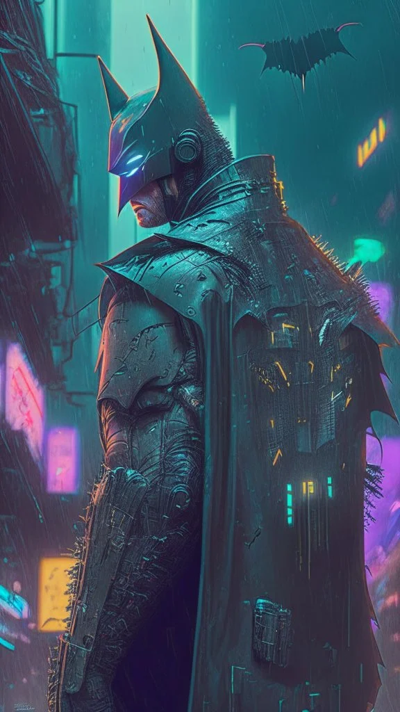 cyberpunk inspired batman