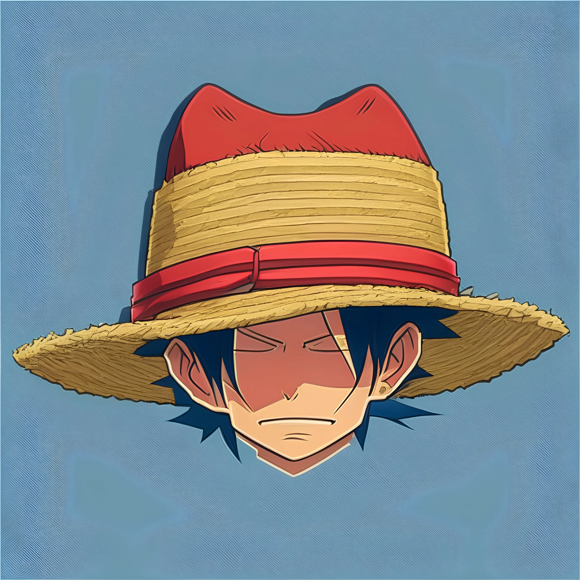 create a hat with style hat illustration similar to luffy's