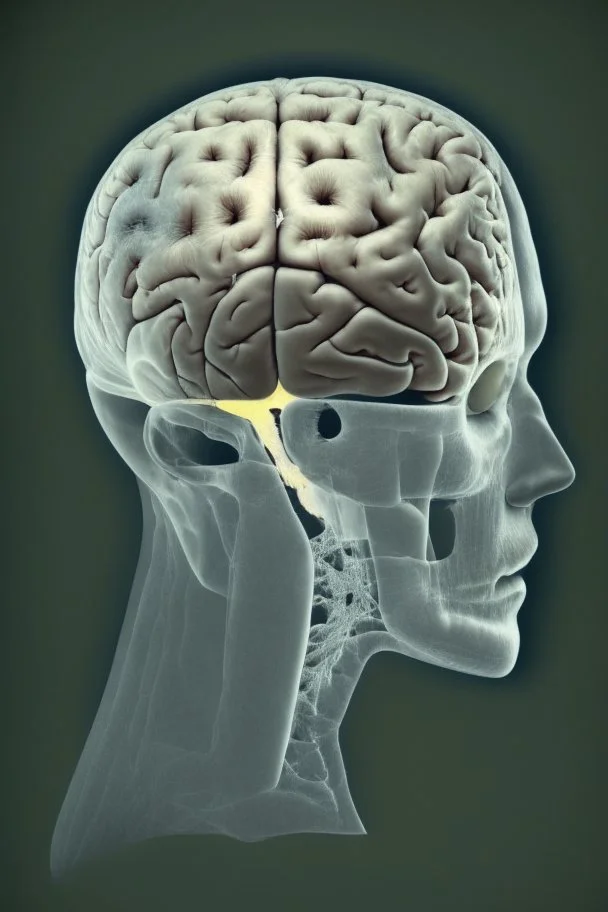 realistic front view brain injury patient with unilateral spatial looking to the right side of space