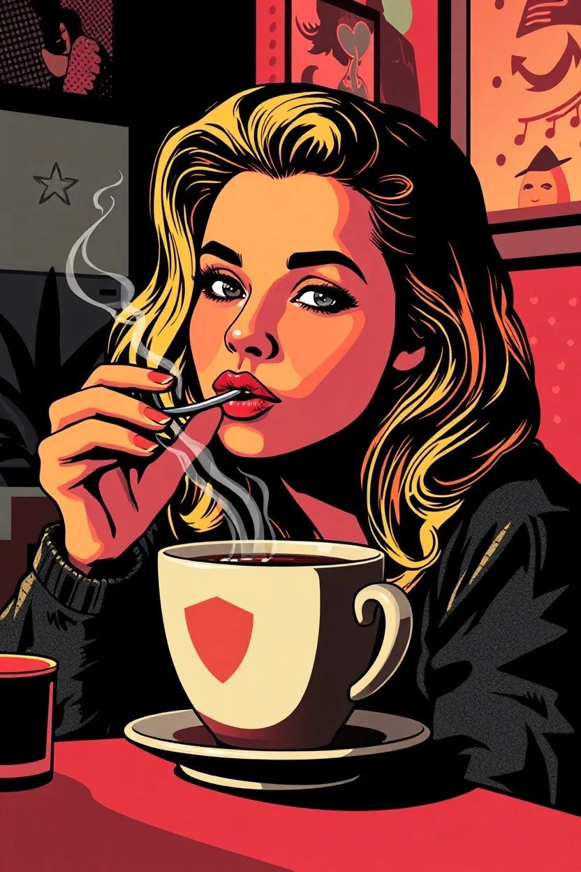 pop art pixels 10000 images coffee and chill