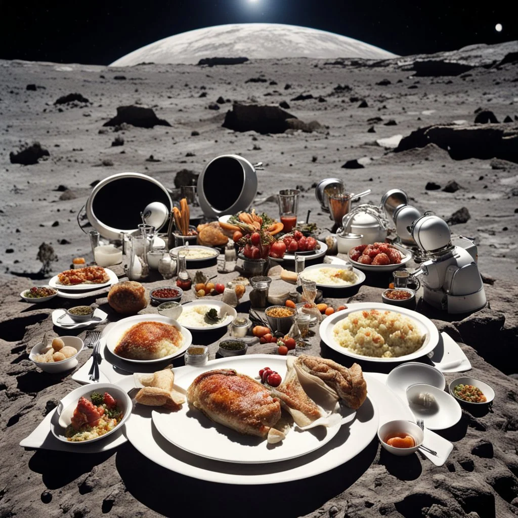 Thanksgiving dinner on the surface of the Moon