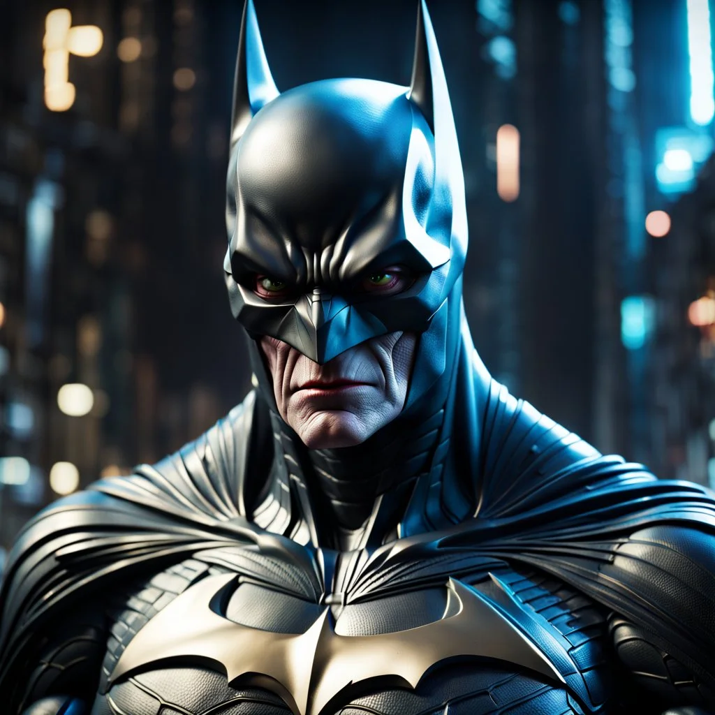 Batman alienigena ultra quality, hyper-detailed, maximalist, 8k