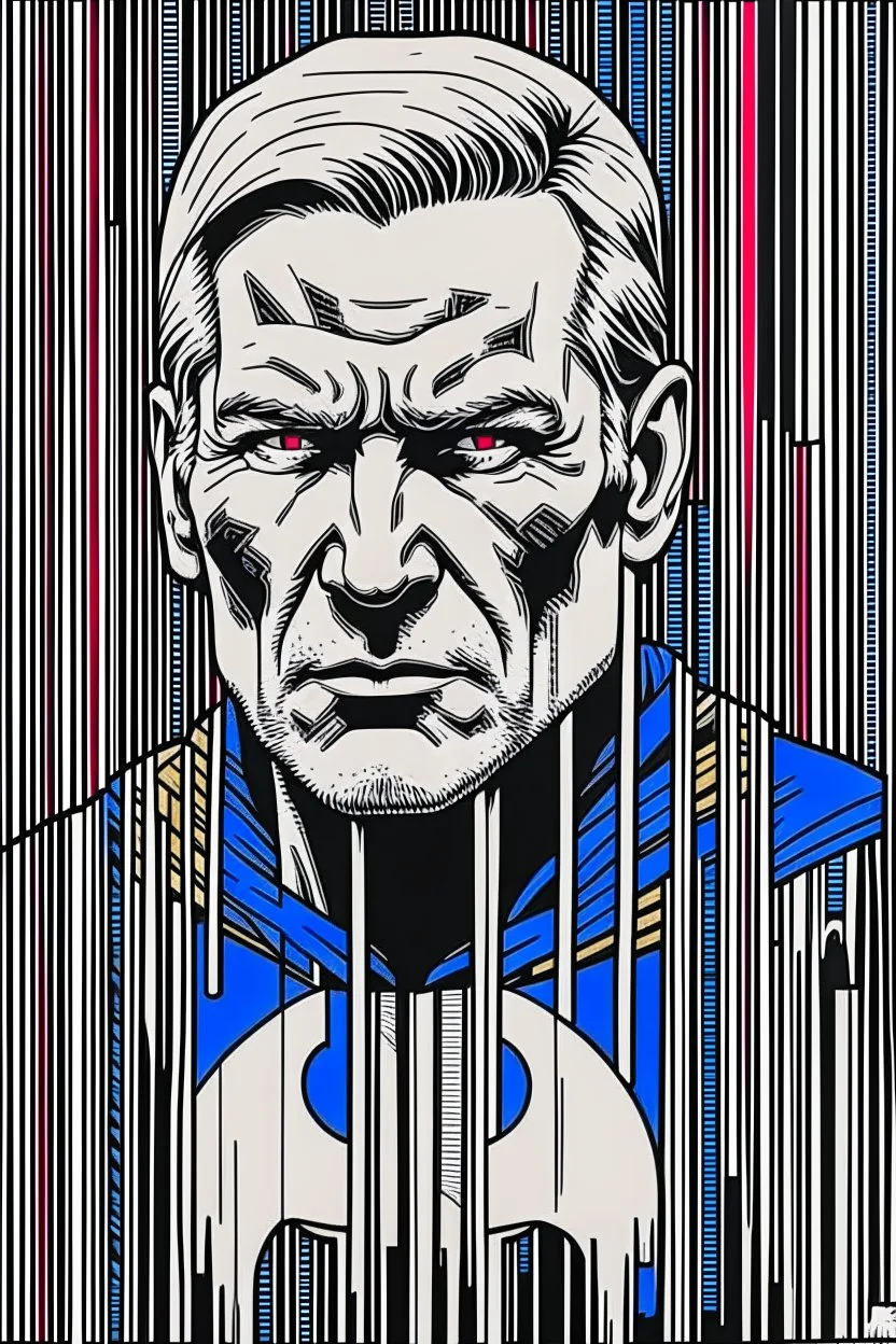 punisher sku;; julian assange in the style of Hiroshi Nagai