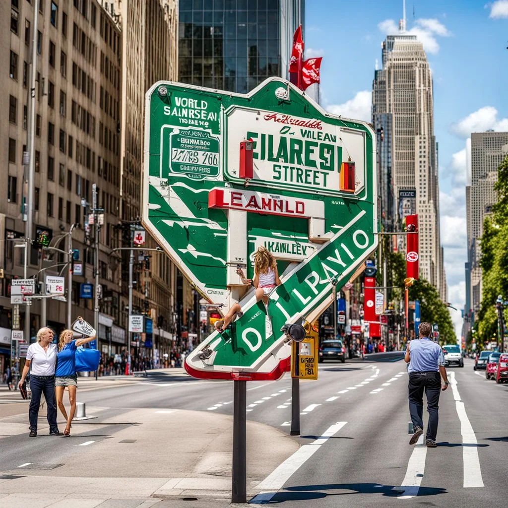 World's largest street sign