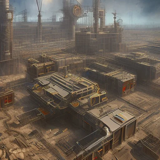 an industrial equipment powered by AI that is talking to the operator