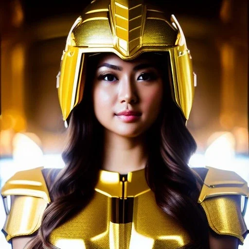 ultra detailed fullbody Portrait in oil on canvas of a beautiful busty woman with Saint Seya Gold gemini armor with helmet,extremely detailed digital painting, extremely detailed face,crystal clear Big eyes, mystical colors ,perfectly centered image, perfect composition,rim light, beautiful lighting,8k, stunning scene,extremely sharp detail,finely tuned detail, ultra high definition raytracing, in the style of robert e howard and pablo oliveira and Ken Kelley and Ohrai Noriyoshi and Simon Bisle