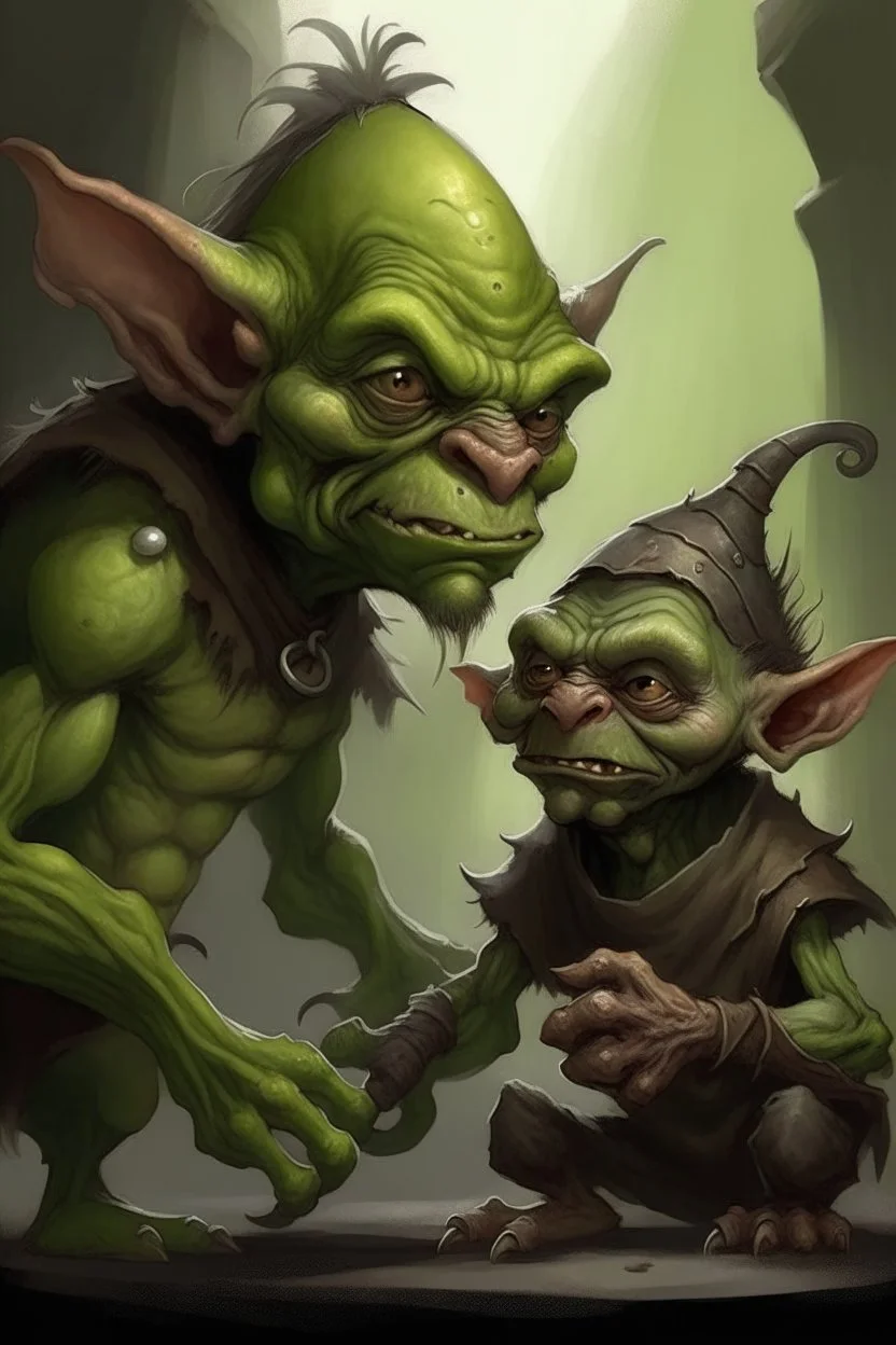 ein goblin vor einen fel