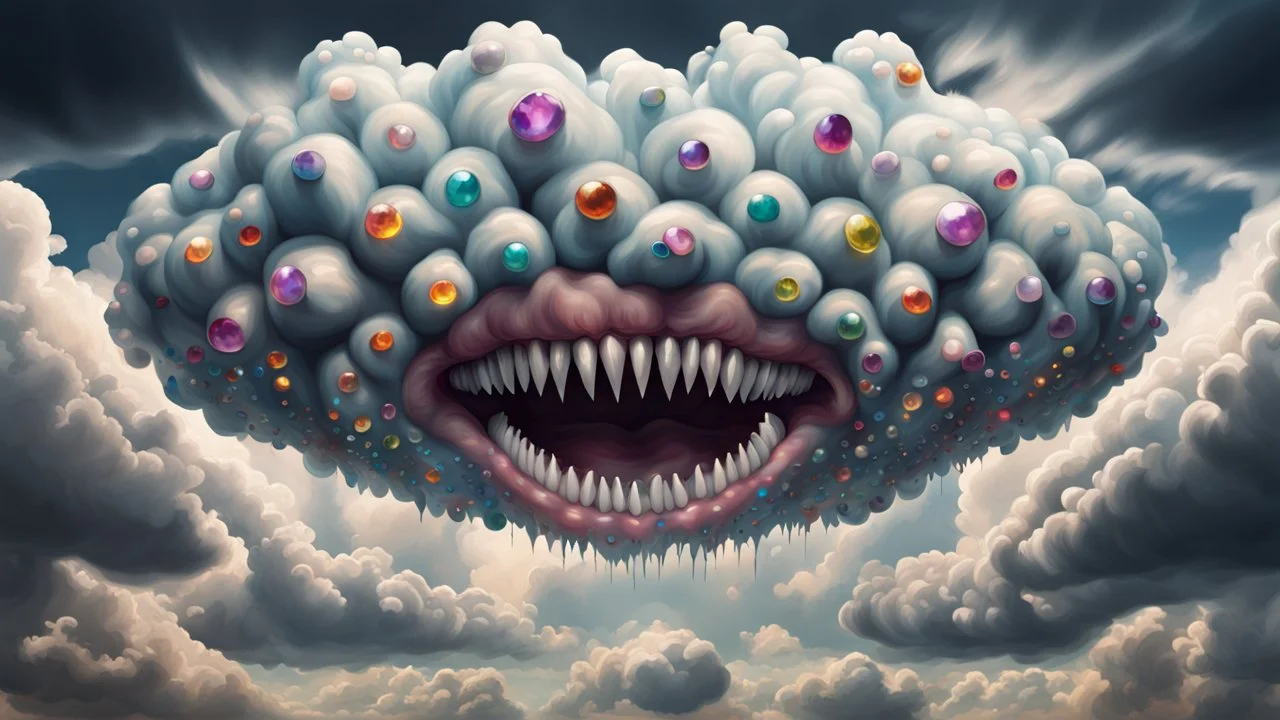 impossible hypercubic jeweled giant clouds hurricane with teeth paradoxical geometry range eyesight