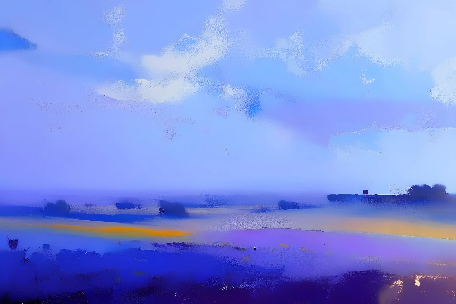 Leicestershire landscape, style of Peter wileman