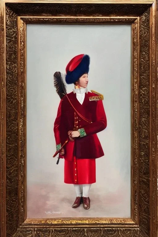 Full body portrait, painting, medium shot lady Style of Prince Poppycock