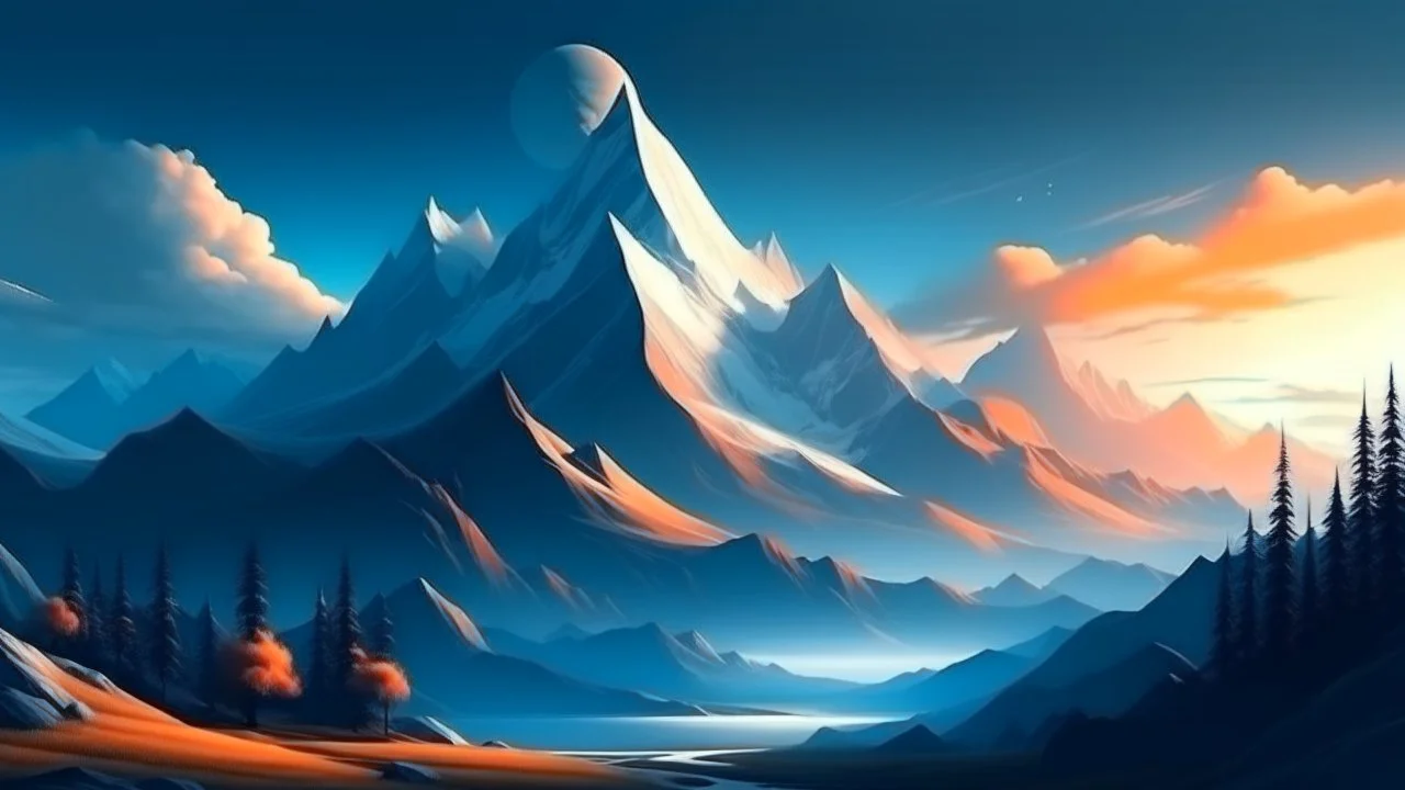 Beautiful mountains landscape