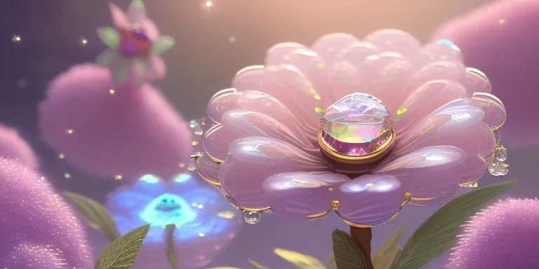 crystal subtle flower in a galactic ambiance beautiful fairy, transparent, delicate colors, in the foreground, full of details, smooth，soft light atmosphere, light effect，vaporwave colorful, concept art, smooth, extremely sharp detail, finely tuned detail, ultra high definition, 8 k, unreal engine 5, ultra sharp focus