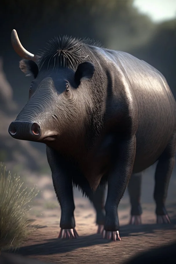 peccary ox tapir,concept art, smooth, extremely sharp detail, finely tuned detail, ultra high definition, 8 k, unreal engine 5, ultra sharp focus