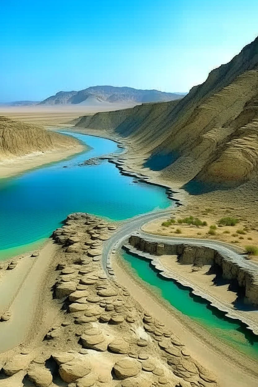 PGenerate a beautiful AI picture of Kund Malir Balochistan