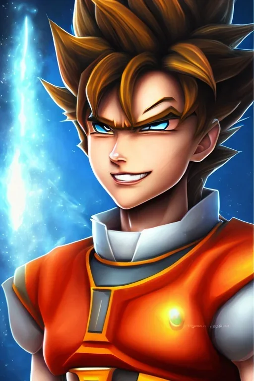 hell darkness cute goku realistic