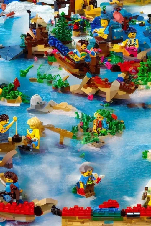 kids lake lego world