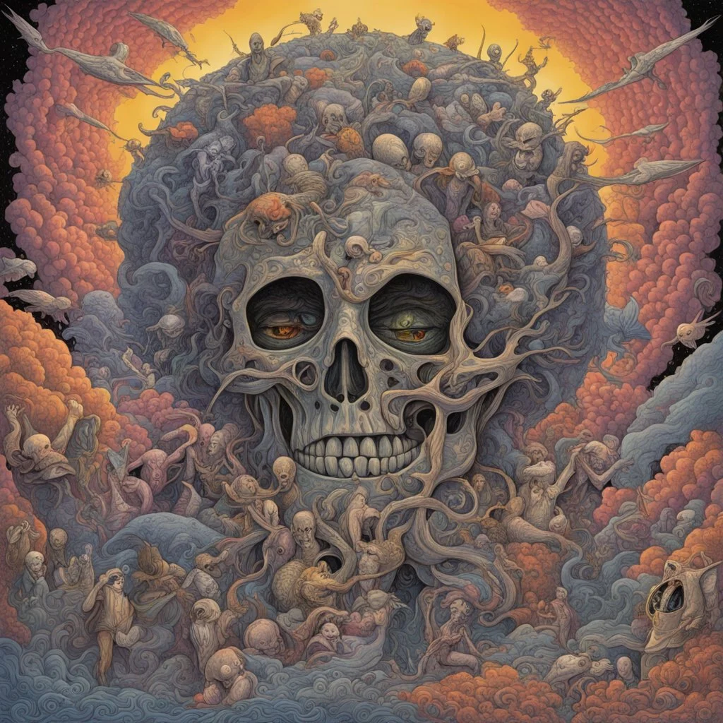 I need someone to show me The things in life that I can't find, Occupy my mind!, Album Cover for "Paranoid" by "Black Sabbath", asymmetric neo surrealism, by Derek Riggs, fine detail color illustration, intricate fine details, sinister vibrant weirdcore.