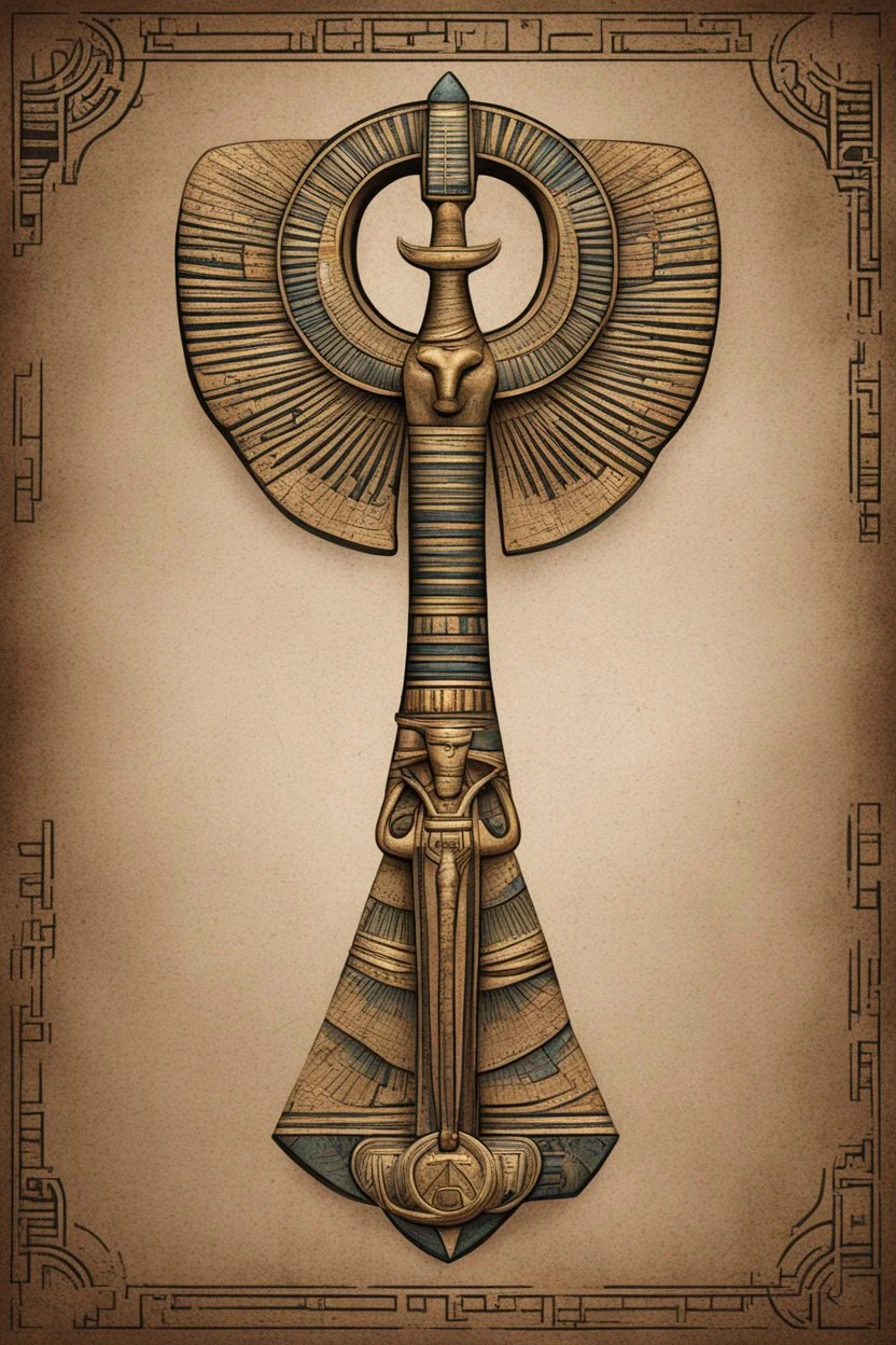 egyptian mythologic ankh design