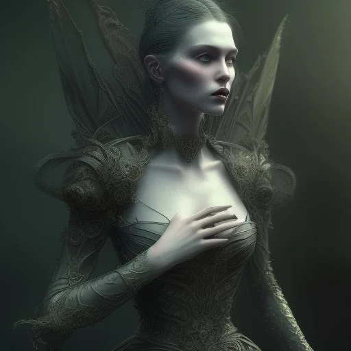 a beautiful gothic woman morphing into a raven, 8k resolution, high-quality, fine-detail, color, intricate, realistic, sharp, crisp, digital art, detailed matte, volumetric lighting, illustration, octane render, brian froud, howard lyon, Anne Dittman, Anne Stokes, Lisa Parker, Selina French