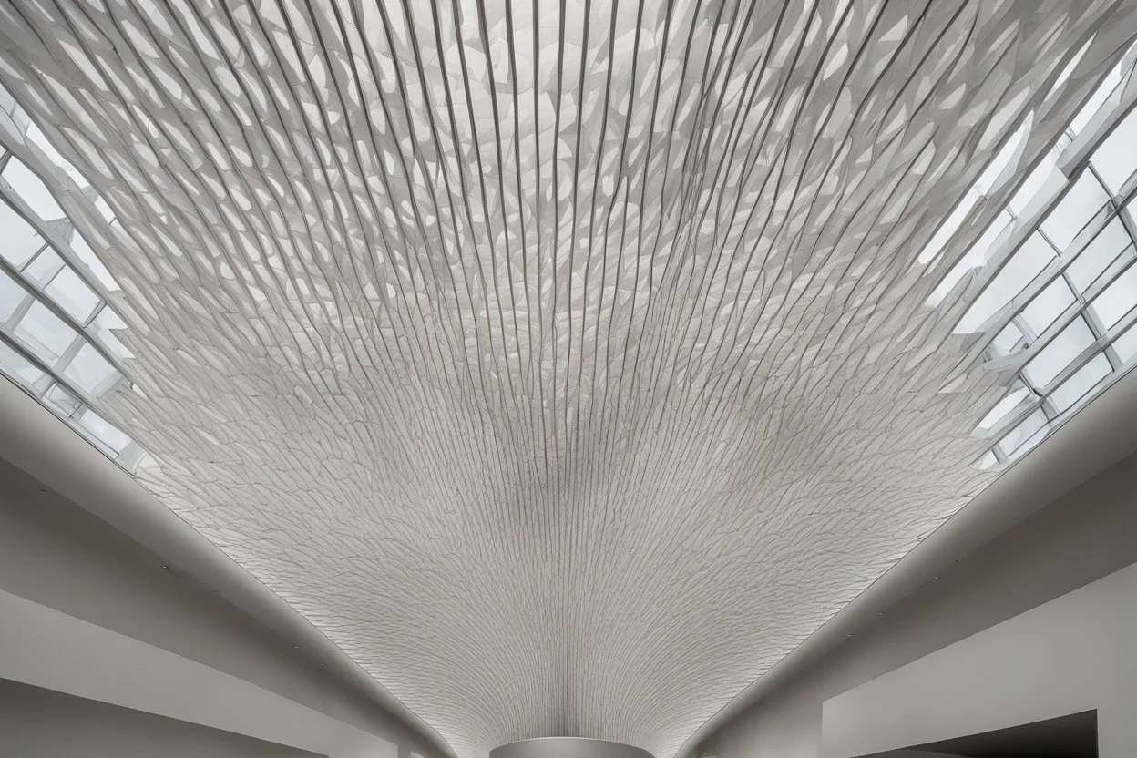 The ceiling of the Modern Modern Natural Light Museum