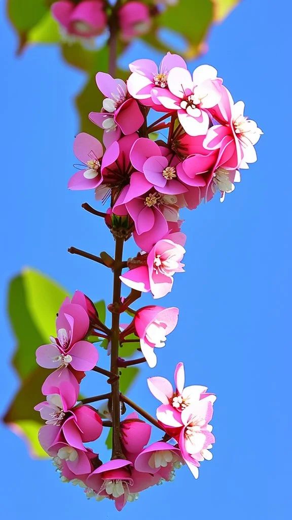 Cherty blossom against a beautiful blue sky