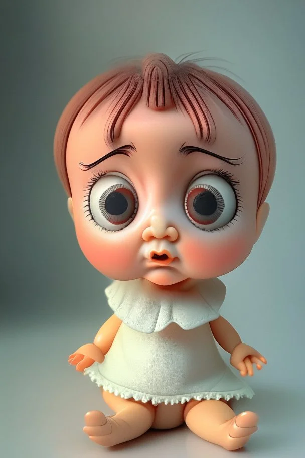 3d doll thinking expression