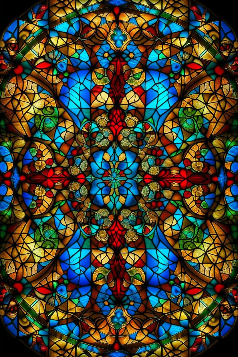 Stained glass window fractal style