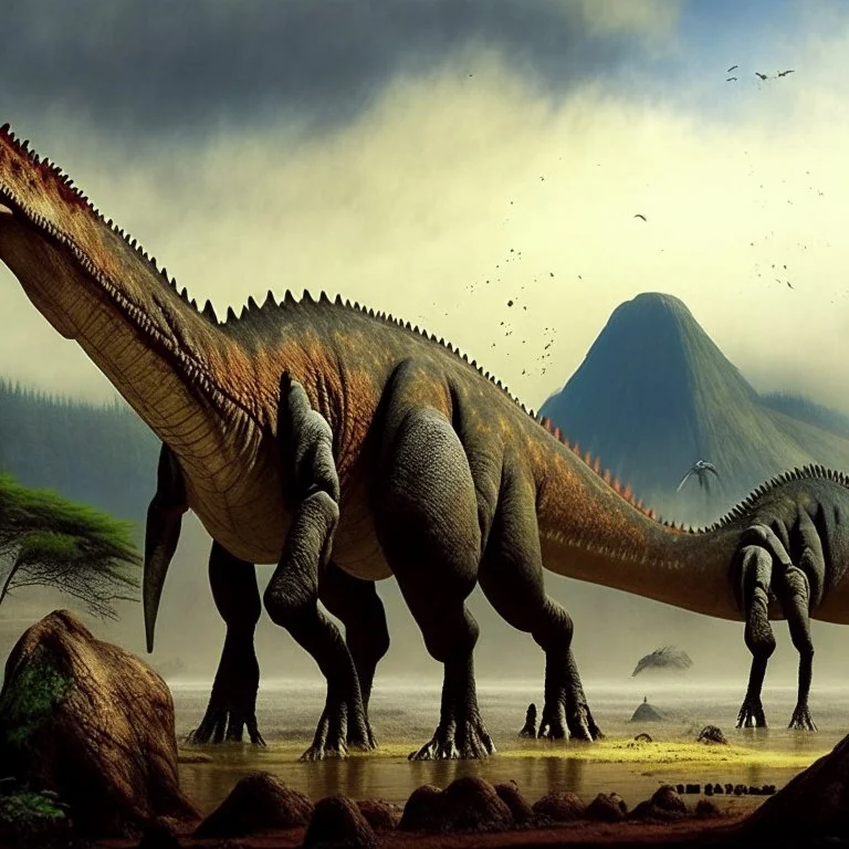 65 million years ago the largest dinosaurs