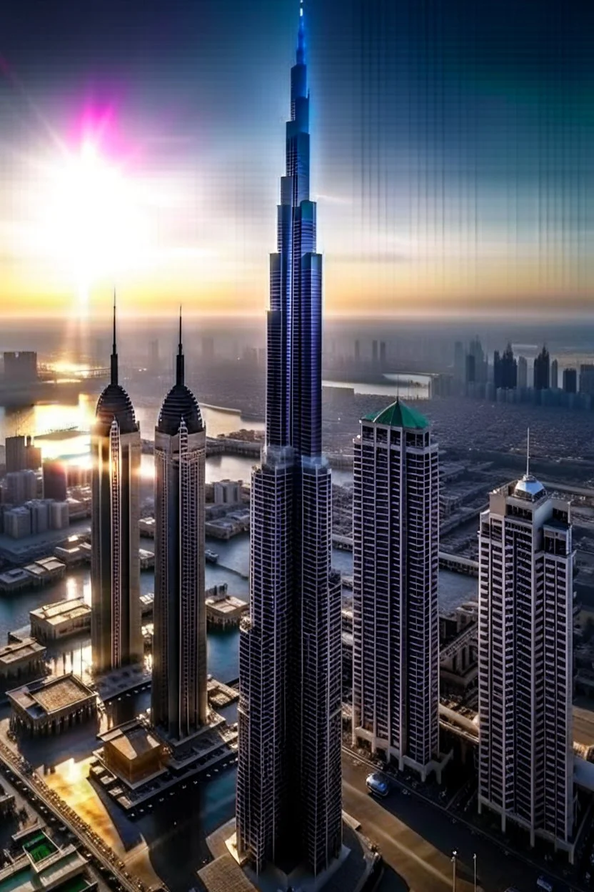 Edificio Burj khalifa , calidad ultra 12k