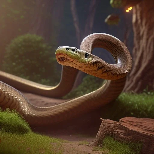 pixar art style of monstruous snake with wings in native environment, monotone color, full body, by mobeius, au naturel, hyper detailed, digital art, trending in artstation, cinematic lighting, studio quality, smooth render, unreal engine 5 rendered, octane rendered, art style by klimt and nixeu and ian sprigger and wlop and krenz cushart