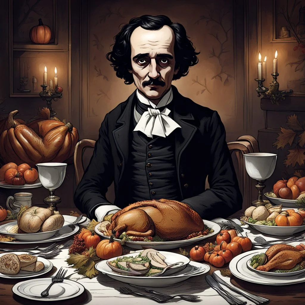 Thanksgiving dinner with Edgar Allen Poe