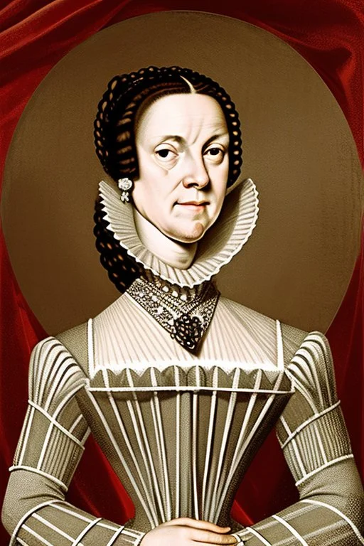 Portrait of a powerful female leader in the 1600s