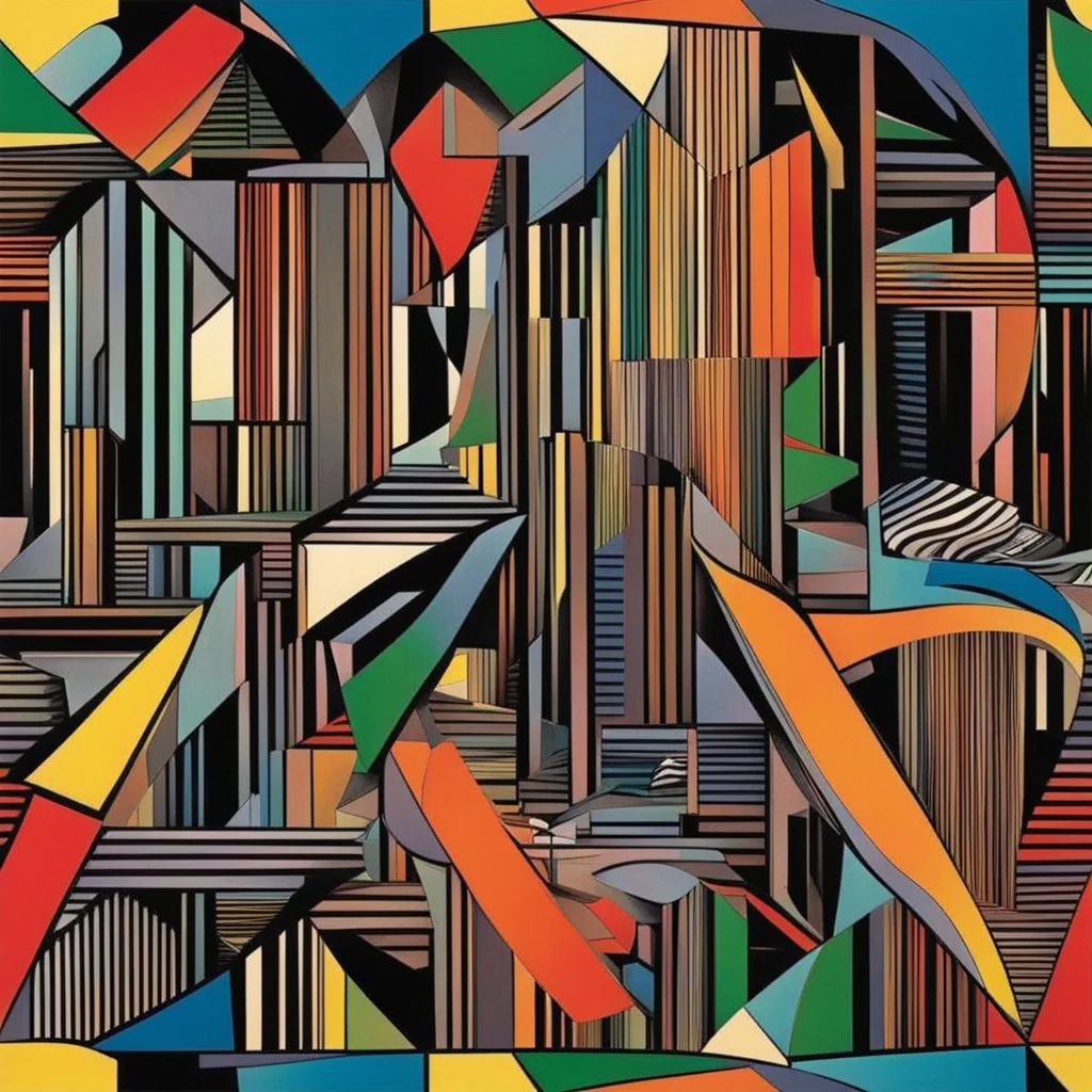 Futurist smear of madness, minimalism, by Carlo Carra, complimentary colors.