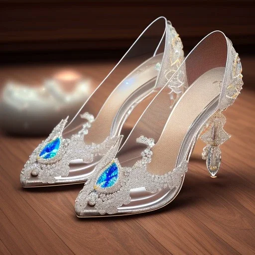 photorealistic crystal glass slipper, a hyerrealistic transparent body, crystal, shells, pastel colours flowers and leaves transparent, professional light, rococo, Artstation, intricate detail realism hdr, intricate detailed 8 k, with ornate jewelled, intricate detailed 4 k