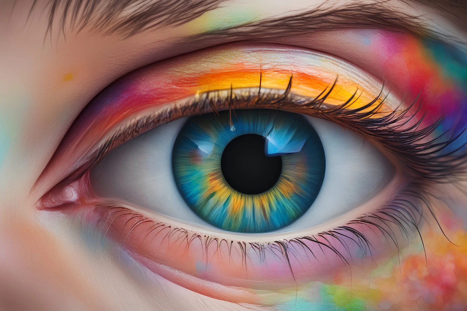 the human eye multicolor