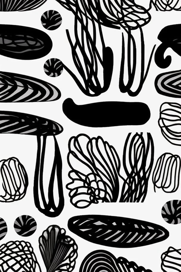 Interferencias diseño, blanco y negro