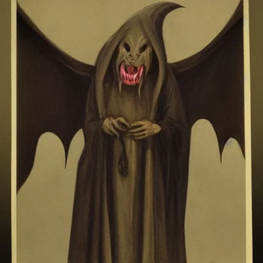 Cthulhu as a vampire bat as a Russian Orthodox man